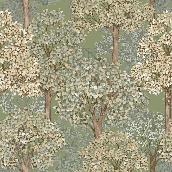 Galerie Wallpaper Product code: 12322 - Little Explorers 2 Wallpaper Collection - Green Colours - For a fresh way to bring a bit more nature into your interior decor, bring home a lush, leafy wallpaper like this botanical design. This cottage style pattern is intricate with a full, lush appearance and comes in a beautiful palette of pink, green and soft blue shades. Cottage Tree makes for an eye-pleasing accent wall in a relaxing bedroom, neutral living space, Boho bathroom, or chilled-out dining room. It pairs perfectly with neutral tones, warm lighting, and natural materials like bamboo and rattan. Design