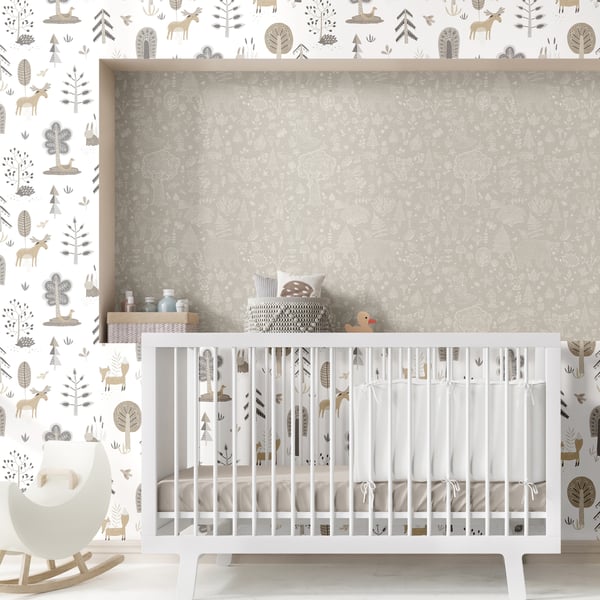 Galerie Wallpaper Product code: 14807_2 - Little Explorers 2 Wallpaper Collection - Silver Grey Colours - Bring your children's walls to life with this cute, fun and quirky forest kingdom wallpaper by Galerie. Featuring an array of cute animals including snails, bears and bunnies, this washable wallprint gives off a harmonious vibe and is perfect for using in nurseries, toddlers and kids bedrooms or even as a print for anyone with a youthful outlook on life! Design