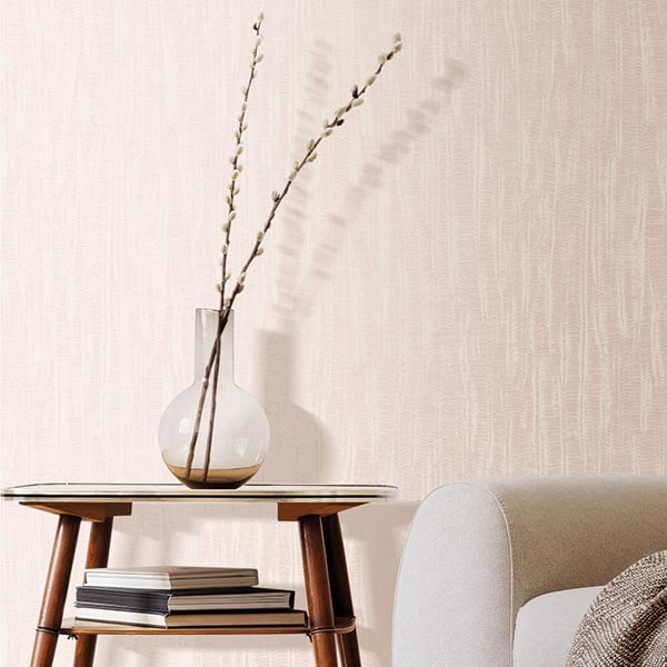 Galerie Wallpaper Product code: 23684R - Italian Textures 2 Wallpaper Collection - Pink Colours - This utterly gorgeous silk plain soft pink wallpaper captures the shimmering fluidity of water silk fabric. The natural texture with any complementary colourway exudes tranquillity. The light dances across the surface, making this an excellent choice for smaller rooms or hallways that need that lift to give them a feeling of enhanced space. Perfect across all four walls, it can also be coordinated with another design to create an interior full of lustre and sophistication. Design