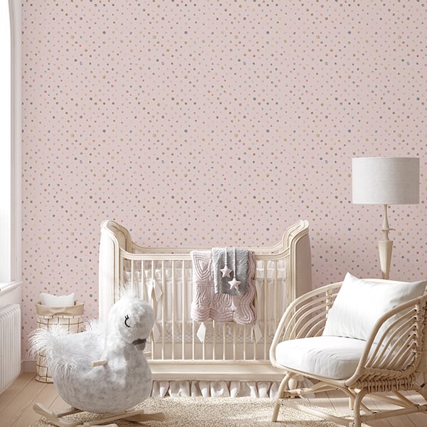 Galerie Wallpaper Product code: 26835R - Great Kids Wallpaper Collection -  Watercolor Dots Design