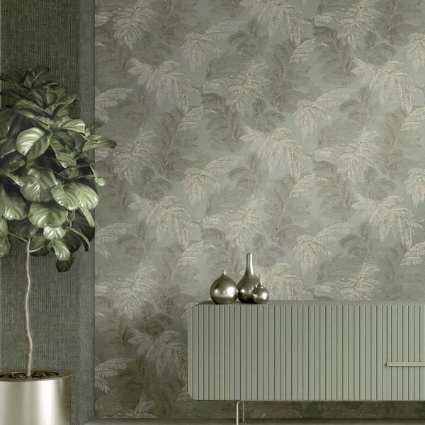 Galerie Wallpaper Product code: 28815_2 - Italian Style Wallpaper Collection - Green Colours - PALMA THEMA Design