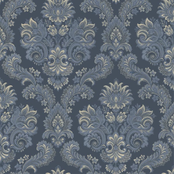Galerie Wallpaper Product code: 28829 - Italian Style Wallpaper Collection - Blue Colours - DAMASCO CAIRO Design