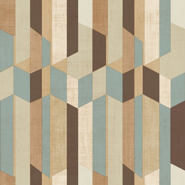 Galerie Wallpaper Product code: 29925 - Italian Textures 2 Wallpaper Collection - Blue Beige Brown Colours - Geo Design