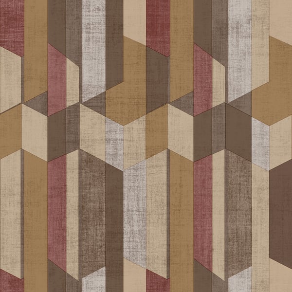 Galerie Wallpaper Product code: 29928 - Italian Textures 2 Wallpaper Collection - Brown Red Colours - Geo Design