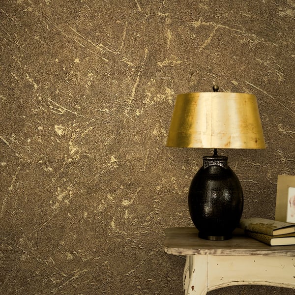 Galerie Wallpaper Product code: 32819_2 - New Textures Wallpaper Collection - Bronze Colours - Scratched Texture Design