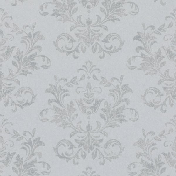 Galerie Wallpaper Product code: 34014 - Hotel Wallpaper Collection - Grey, Silver Colours - A textured damask Design