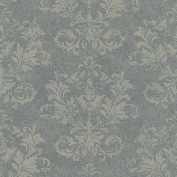 Galerie Wallpaper Product code: 34015 - Hotel Wallpaper Collection - Grey, Gold Colours - A textured damask Design