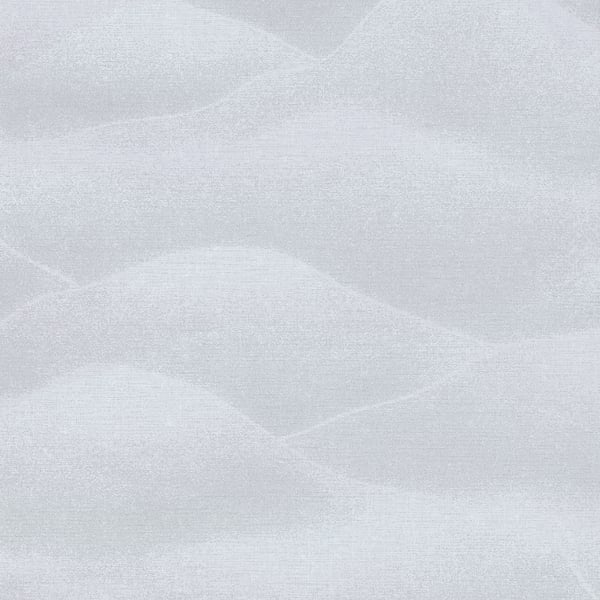 Galerie Wallpaper Product code: 34020 - Hotel Wallpaper Collection - Grey, Silver Colours - A textured misty landscape of hills Design
