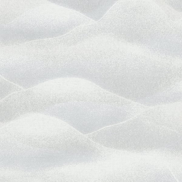 Galerie Wallpaper Product code: 34023 - Hotel Wallpaper Collection - Grey, Silver Colours - A textured misty landscape of hills Design