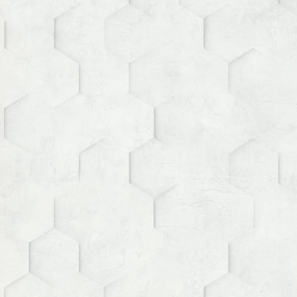 Galerie Wallpaper Product code: 34157 - Loft 2 Wallpaper Collection - White Colours - 3D Geometric Hexagon  Design