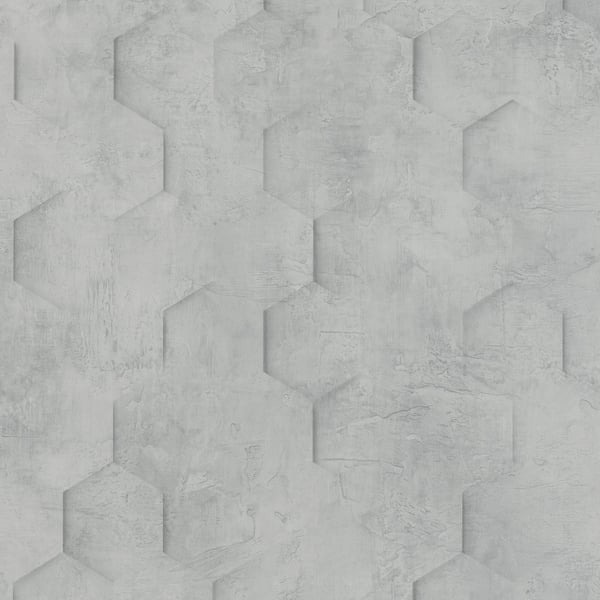 Galerie Wallpaper Product code: 34160 - Loft 2 Wallpaper Collection - Grey Colours - 3D Geometric Hexagon  Design