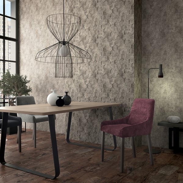 Galerie Wallpaper Product code: 34162R - Loft 2 Wallpaper Collection - Grey Colours - 3D Geometric Hexagon  Design