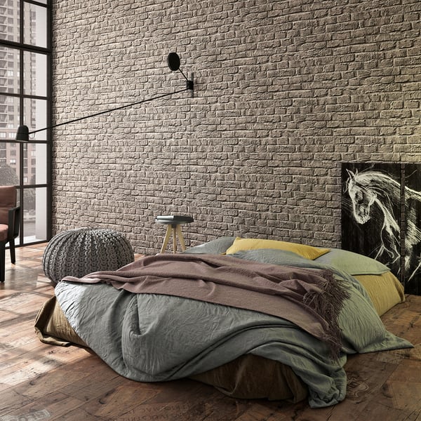 Galerie Wallpaper Product code: 34168R - Loft 2 Wallpaper Collection - Grey Colours - Brick Texture Design