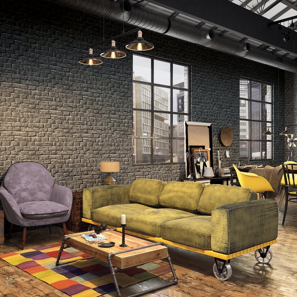 Galerie Wallpaper Product code: 34170R - Loft 2 Wallpaper Collection - Grey Colours - Brick Texture Design