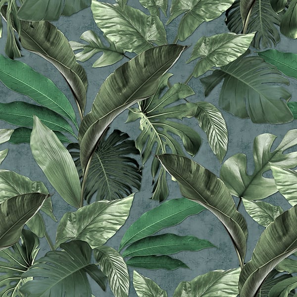 Galerie Wallpaper Product code: 34199 - Loft 2 Wallpaper Collection - Green Colours - Tropical Wall Panel Design