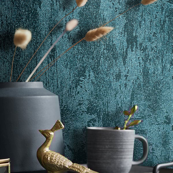 Galerie Wallpaper Product code: 34278_2 - Urban Textures Wallpaper Collection - Green  Blue Colours - Structure Design