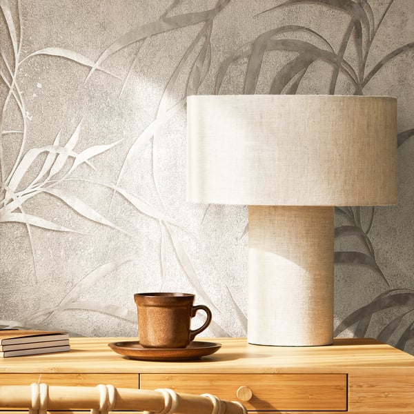 Galerie Wallpaper Product code: 34286_2 - Urban Textures Wallpaper Collection - Warm Grey Colours - Leaf Design