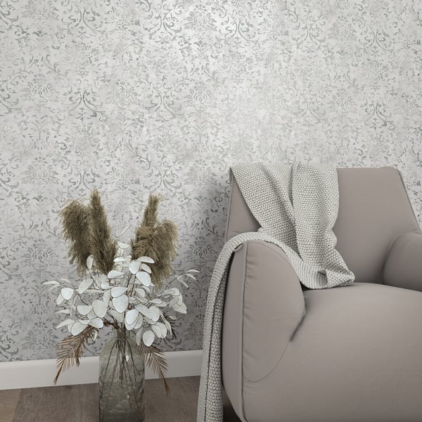 Galerie Wallpaper Product code: 34292_2 - Urban Textures Wallpaper Collection - Grey Colours - Ornamental Design
