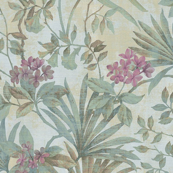 Galerie Wallpaper Product code: 3703 - Tendenza Wallpaper Collection - Blue Green Colours - Botanical Print Design