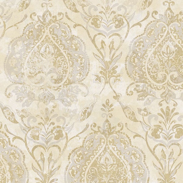 Galerie Wallpaper Product code: 3721 - Tendenza Wallpaper Collection - Light Yellow Colours - Floral Damask Design