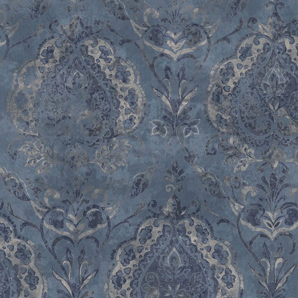 Galerie Wallpaper Product code: 3727 - Tendenza Wallpaper Collection - Blue Colours - Floral Damask Design