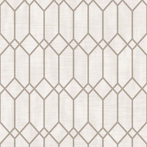 Galerie Wallpaper Product code: 3730 - Tendenza Wallpaper Collection - Grey Bronze Colours - Hexagon Trellis Design