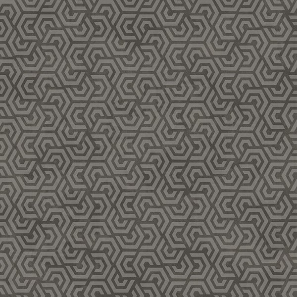 Galerie Wallpaper Product code: 3771 - Tendenza Wallpaper Collection - Black Silver Colours - Honeycomb Geometric Design