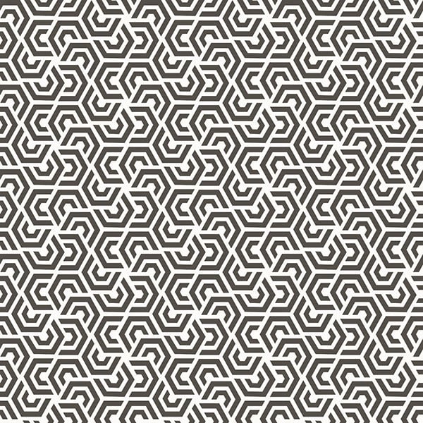 Galerie Wallpaper Product code: 3773 - Tendenza Wallpaper Collection - White Black Colours - Honeycomb Geometric Design