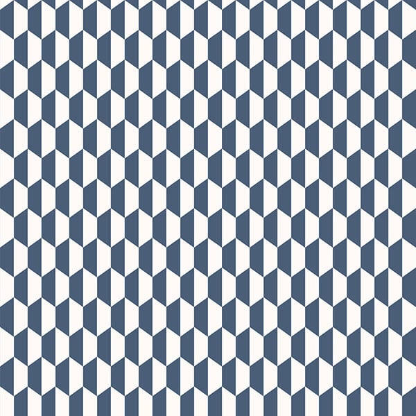 Galerie Wallpaper Product code: 3777 - Tendenza Wallpaper Collection - Blue Colours - Hexagon Mono Motif Design