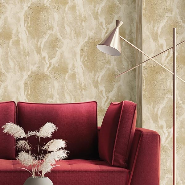 Galerie Wallpaper Product code: 42572R - Italian Textures 2 Wallpaper Collection - Yellow Gold Colours - Marble Texture Design