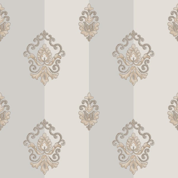 Galerie Wallpaper Product code: 4623 - Italian Glamour Wallpaper Collection - Grey Colours - Damask Stripe Design