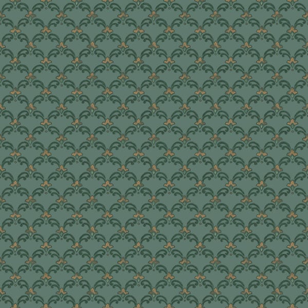 Galerie Wallpaper Product code: 4635 - Italian Glamour Wallpaper Collection - Green Colours - Ornate Trellis Design