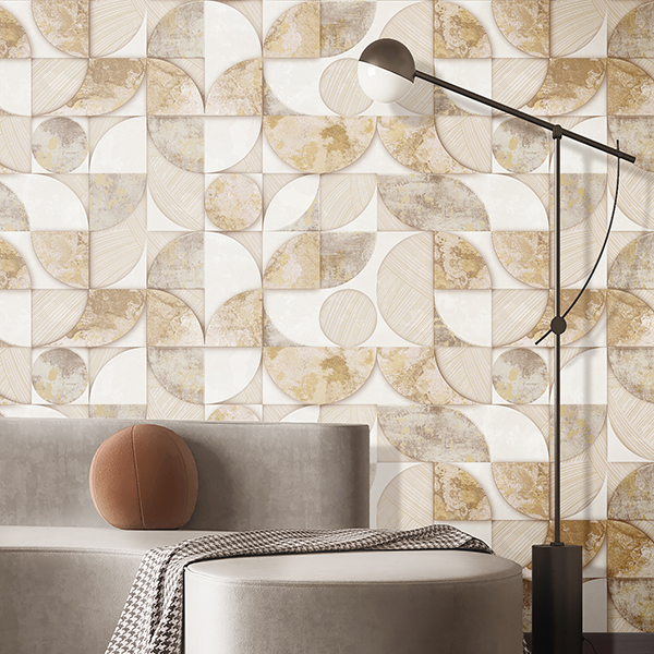 Galerie Wallpaper Product code: 49310R - Stratum Wallpaper Collection - beige cream Colours - Geometrico Design
