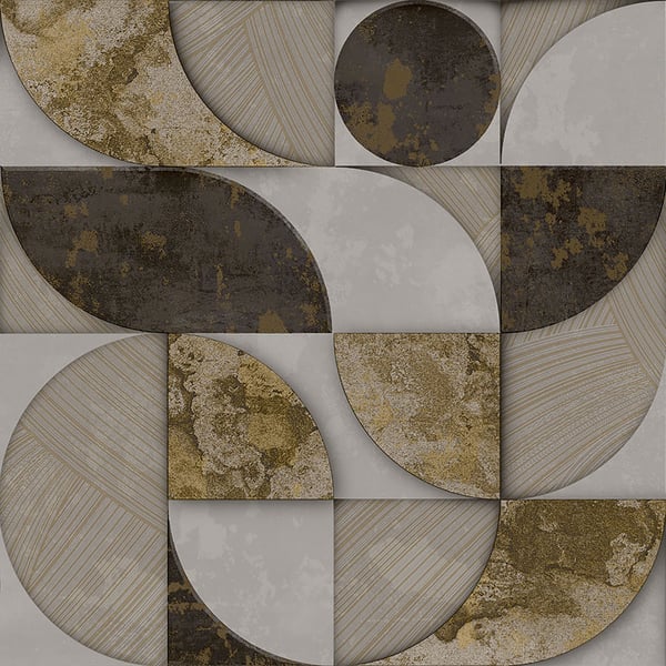 Galerie Wallpaper Product code: 49315 - Stratum Wallpaper Collection - brown beige gold Colours - Geometrico Design