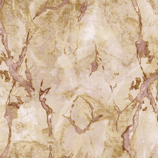 Galerie Wallpaper Product code: 49353 - Stratum Wallpaper Collection - gold pink Colours - Marmo Design
