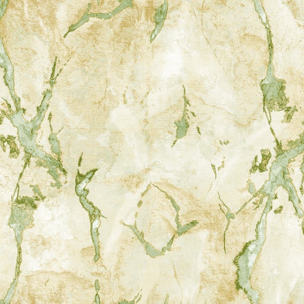 Galerie Wallpaper Product code: 49355 - Stratum Wallpaper Collection - gold green Colours - Marmo Design