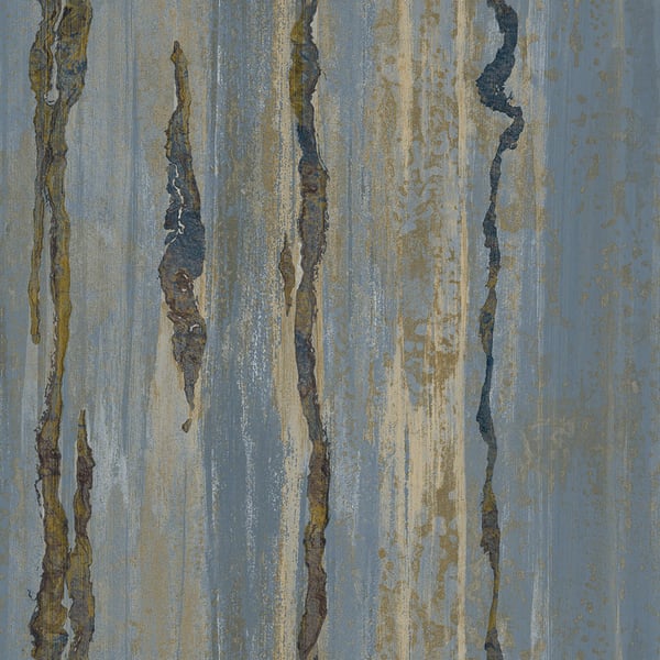 Galerie Wallpaper Product code: 49364 - Stratum Wallpaper Collection - blue gold Colours - Verticale Design