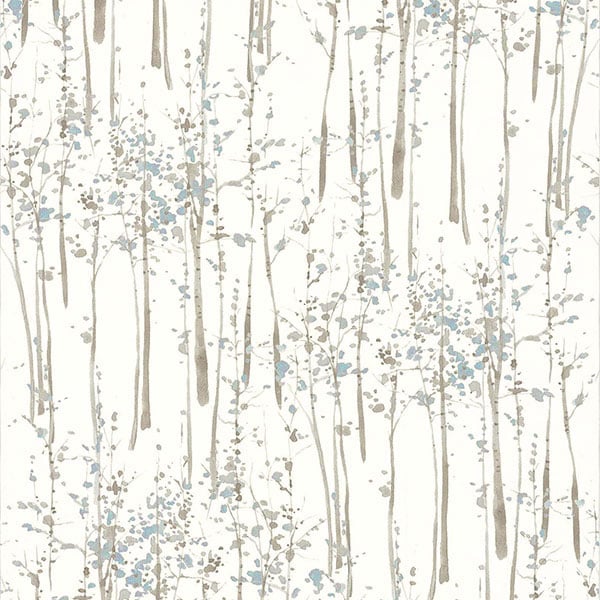 Galerie Wallpaper Product code: 51142801 - Skandinavia Wallpaper Collection - Grey Blue White Colours - Grey Blue Skandi Trees Design