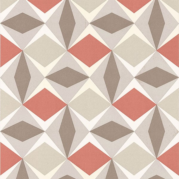 Galerie Wallpaper Product code: 51144010 - Skandinavia Wallpaper Collection - Beige Grey Red Colours - Red Beige Oslo Geometric Design