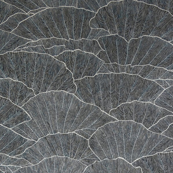Galerie Wallpaper Product code: 65005 - Feel Wallpaper Collection - Navy Blue Silver Black  Colours - Seashell Design