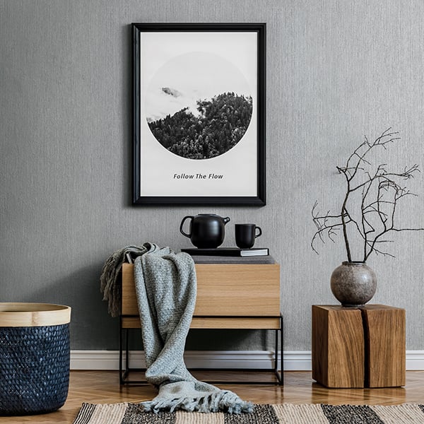 Galerie Wallpaper Product code: 6785-30R - Home Wallpaper Collection - Silver Colours - Plain Modern Design