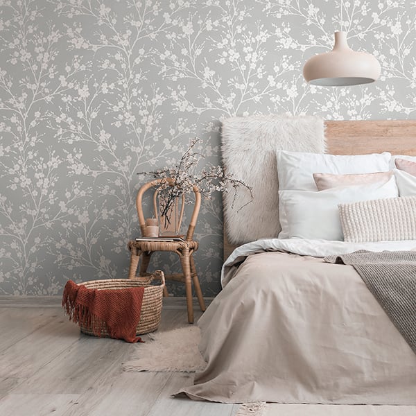 Galerie Wallpaper Product code: 6812-30R - Home Wallpaper Collection - Grey Colours - Floral Nature Design