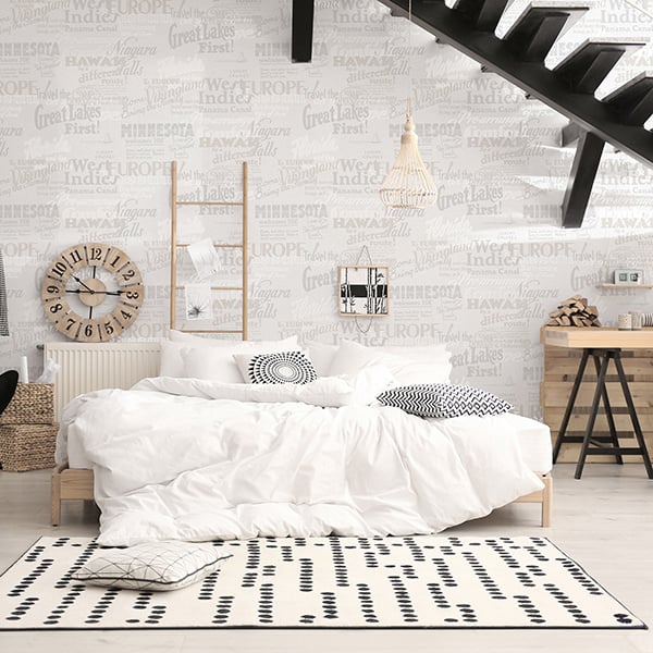 Galerie Wallpaper Product code: 6815-10R - Home Wallpaper Collection - White Colours - Graphic Modern Design