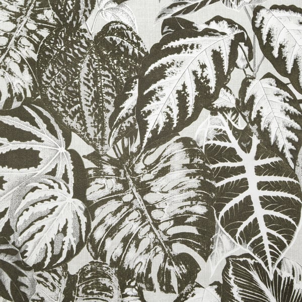Galerie Wallpaper Product code: 81263 - Feel Wallpaper Collection - Grey Charcoal Ecru White Beige Colours - Elephant Leaf Design