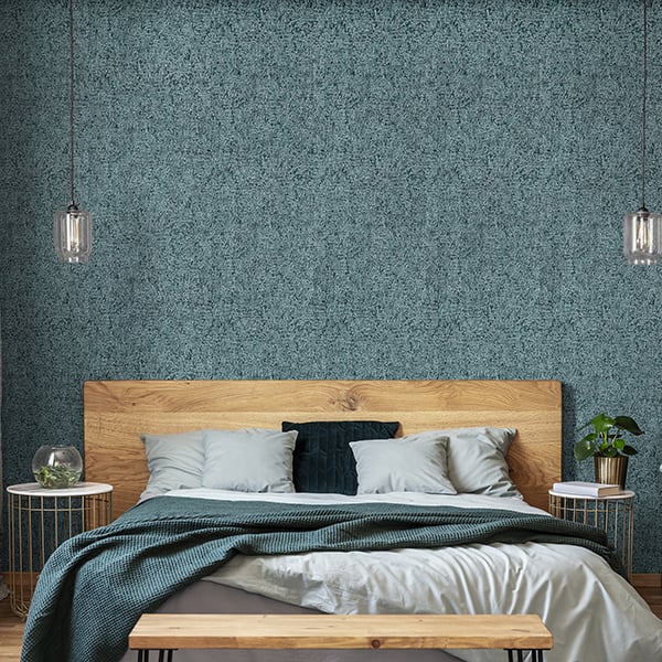 Galerie Wallpaper Product code: 81269R - Feel Wallpaper Collection - Petrol Green Silver Grey Charcoal Colours - Alpine Reptile Design