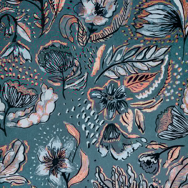 Galerie Wallpaper Product code: 81332 - Pepper Wallpaper Collection - Saffron Colours - Wild Garden Design