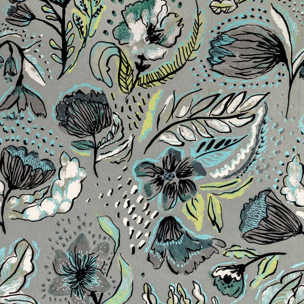 Galerie Wallpaper Product code: 81334 - Pepper Wallpaper Collection - Spirulina Colours - Wild Garden Design