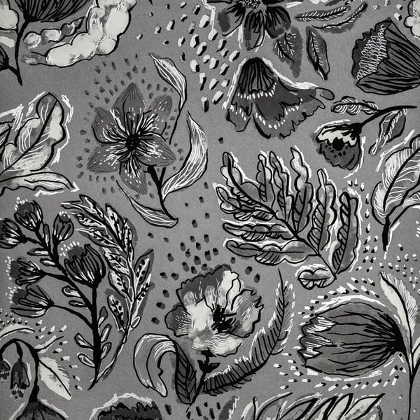 Galerie Wallpaper Product code: 81335 - Pepper Wallpaper Collection - Black Cumin Colours - Wild Garden Design