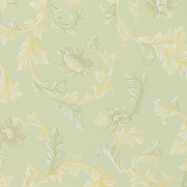 Galerie Wallpaper Product code: 90203 - Neapolis 3 Wallpaper Collection - Green Colours - Acanthus Trail Design