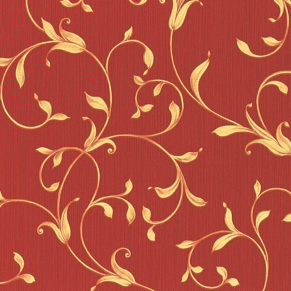 Galerie Wallpaper Product code: 91705 - Neapolis 3 Wallpaper Collection - Red Gold Colours - Neapolis Trail Design